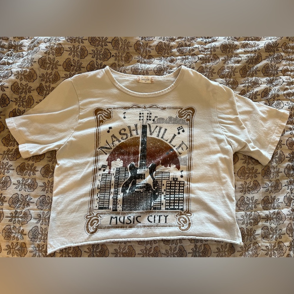 Altar'd State Nashville Music City Crop Tee